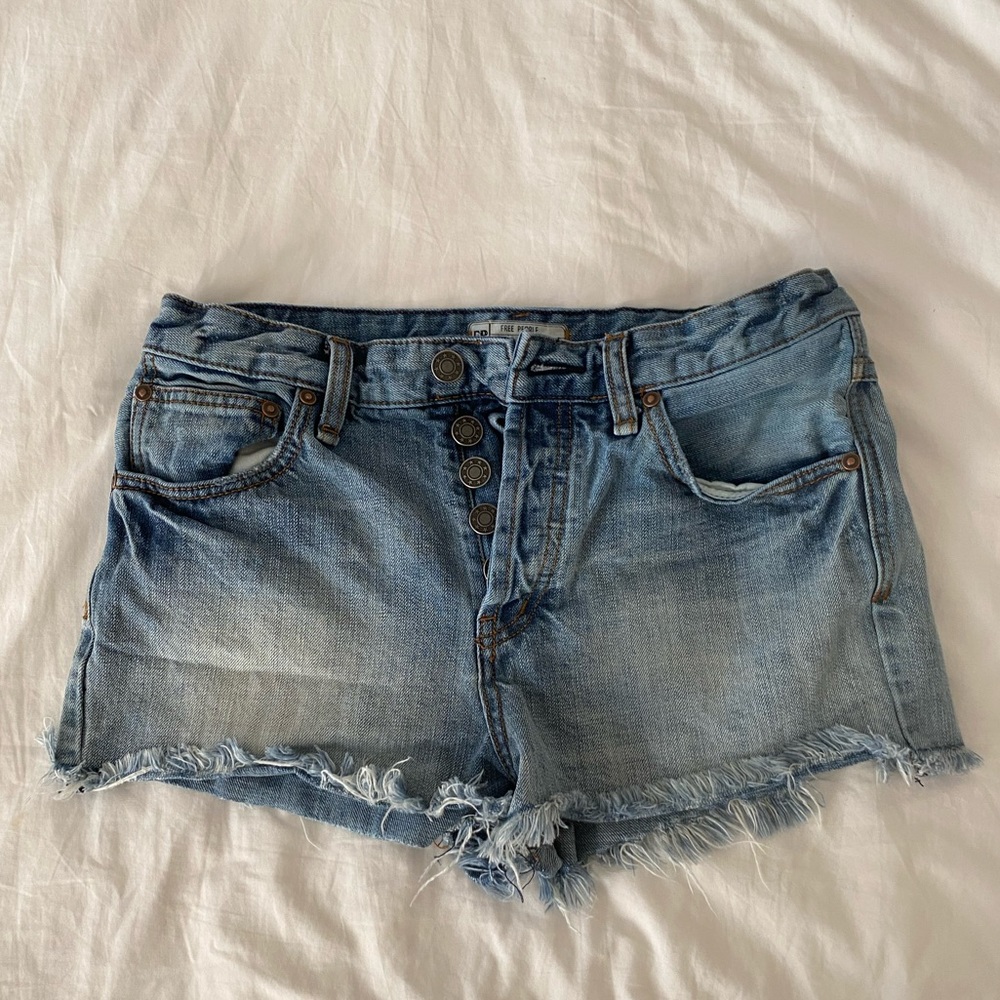 Free People Jean cutoff shorts size 27
